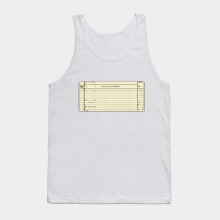 Pixel Punch Card Tank Top